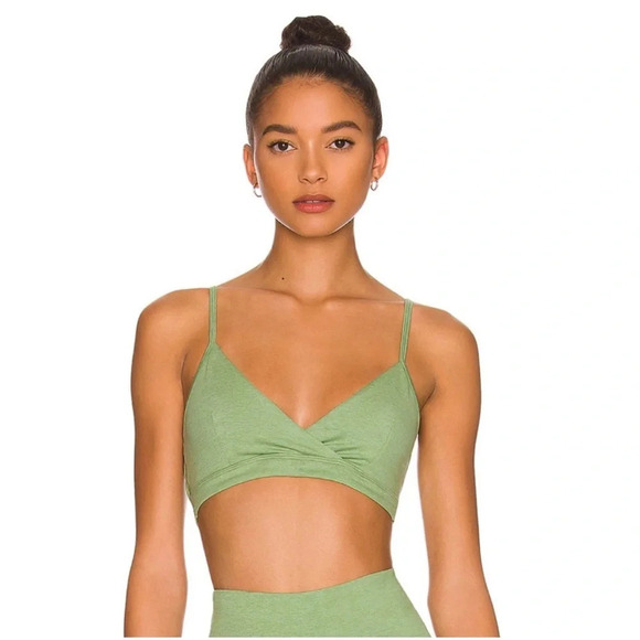 WellBeing + BeingWell Loungewell Willow Sports Bra Green Revolve - Picture 11 of 11